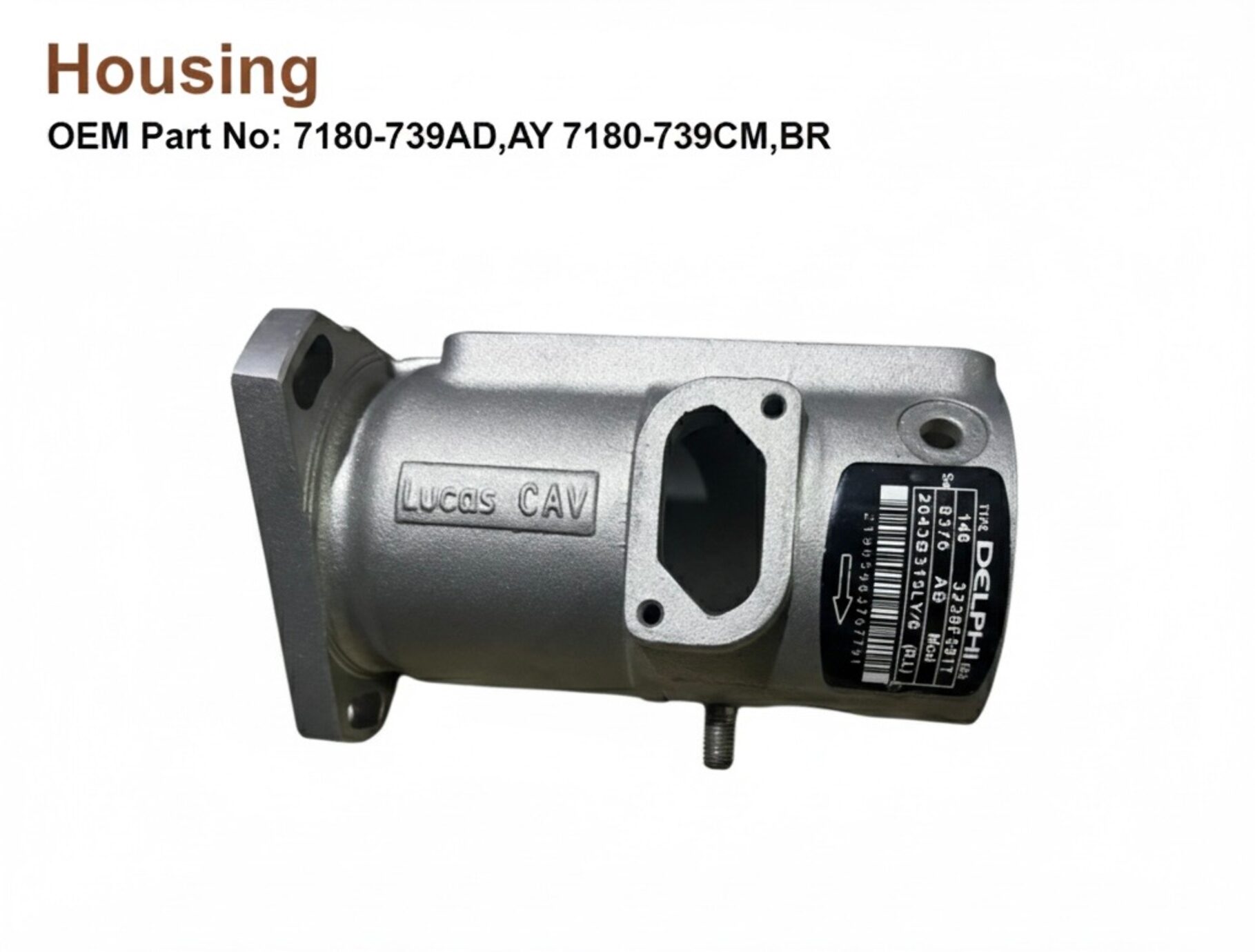 Lucas CAV / Delphi Fuel Injection Pump Housing - OEM 7180-739AD, 7180-739CM